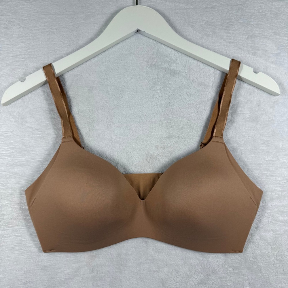 Knix WingWoman Contour Bra Size 1 Tan Wireless Molded Cup Adjustable Straps